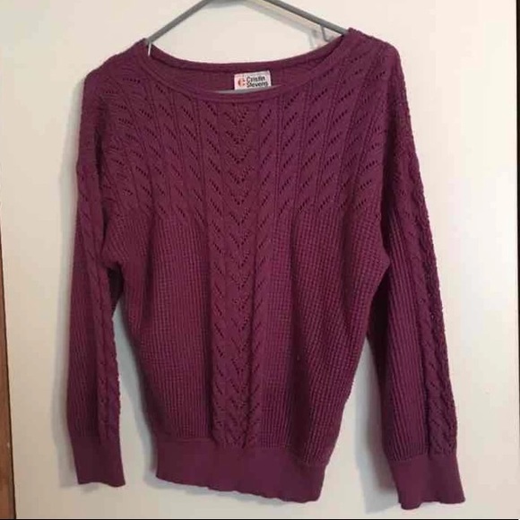 Cristin Stevens Tops - Vintage Purple Sweater